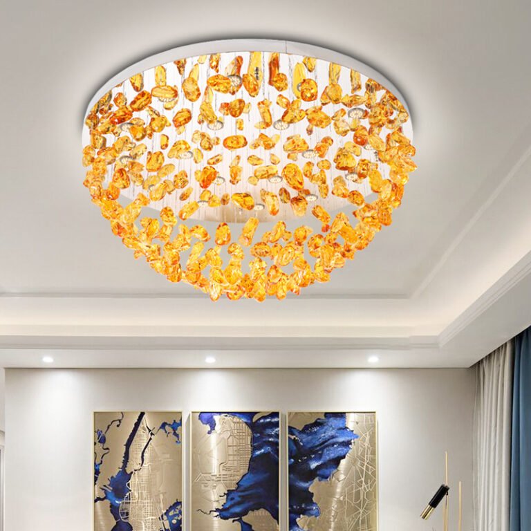 Loft Chandelier Lamp for Hotel Lobby Villa Centerpiece Loft Crystal Chandelier