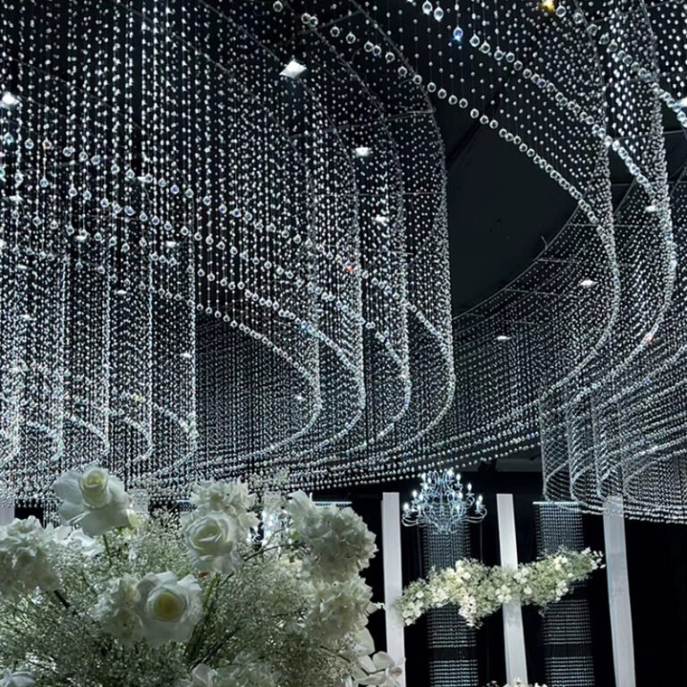 Wedding Decor K9 Crystal Big Chandelier for Tall Ceiling